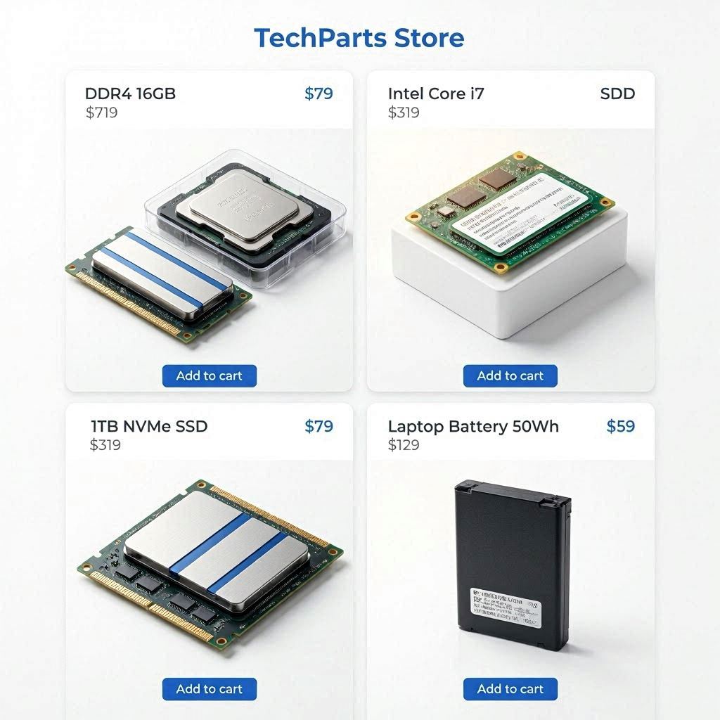Online parts resale